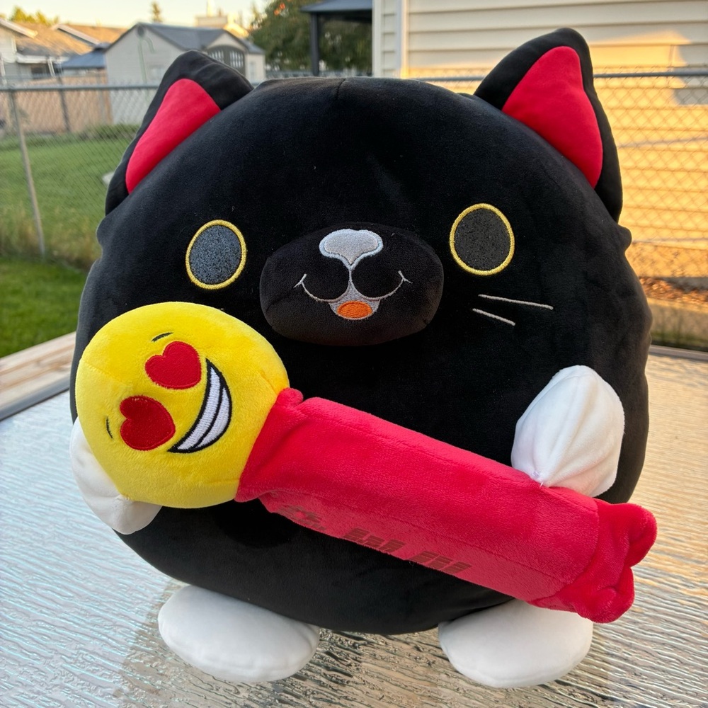 Snackles By Zuru Luna Black Cat With Pez Dispenser 14” Plush Stuffed Animal